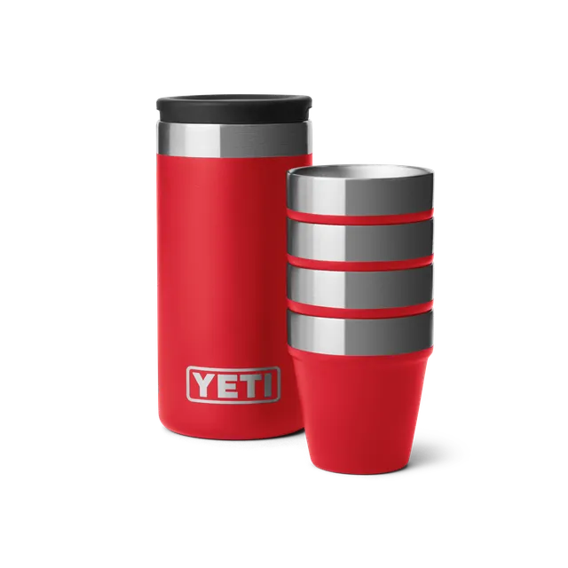 YETI Shot Glasses verres à shot Rescue Red lot 4 isotherme