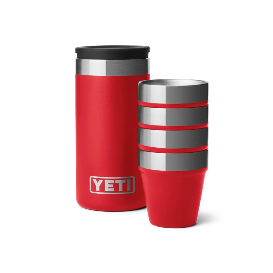YETI Shot Glasses verres à shot Rescue Red lot 4 isotherme