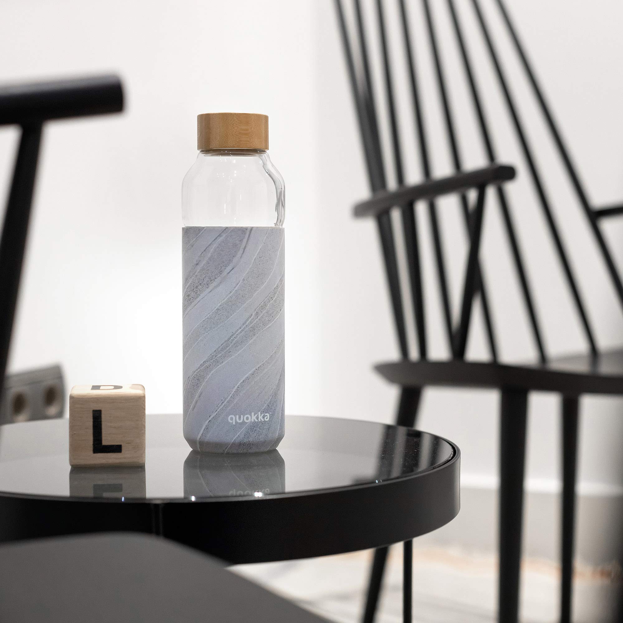 Quokka Flow bouteille verre White Stone 660 ml