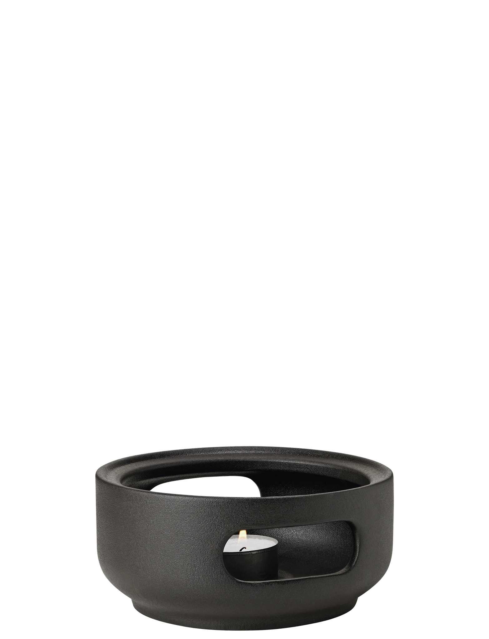 Stelton Theo chauffe-théière grès à bougie