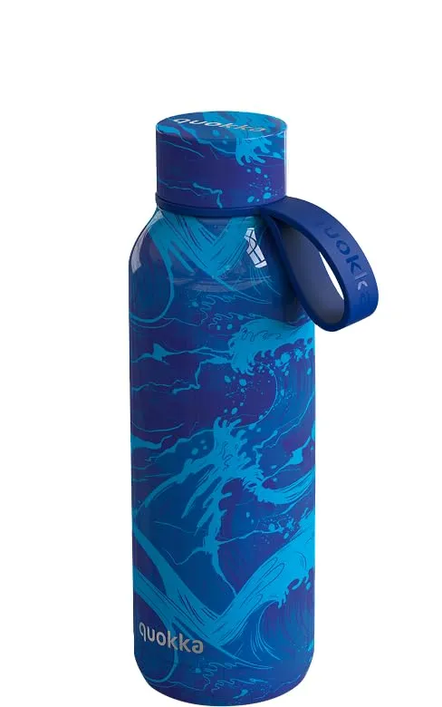 Quokka Solid Waves bouteille isotherme 510 ml poignée