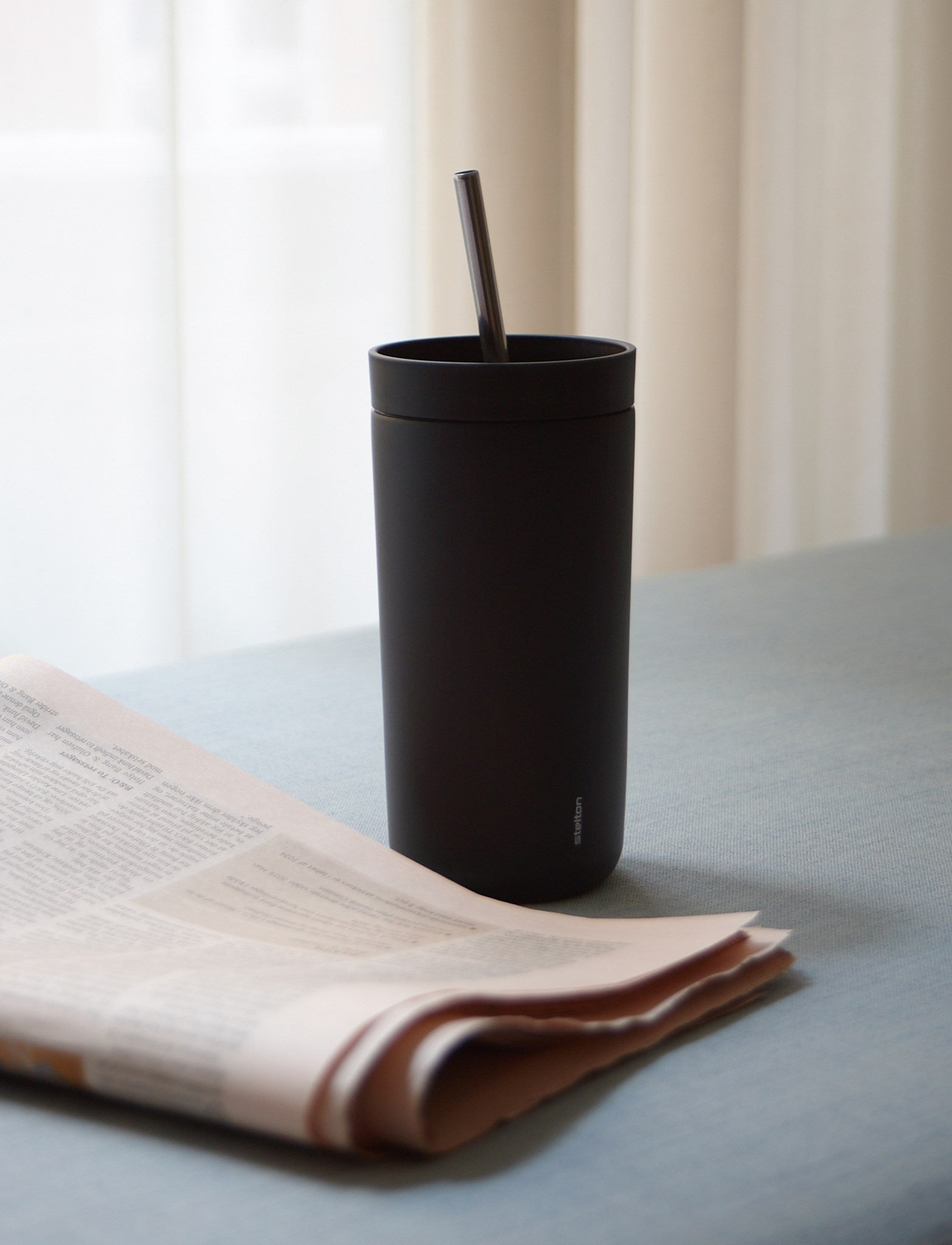 Stelton To Go Sip gobelet isotherme paille 400 ml