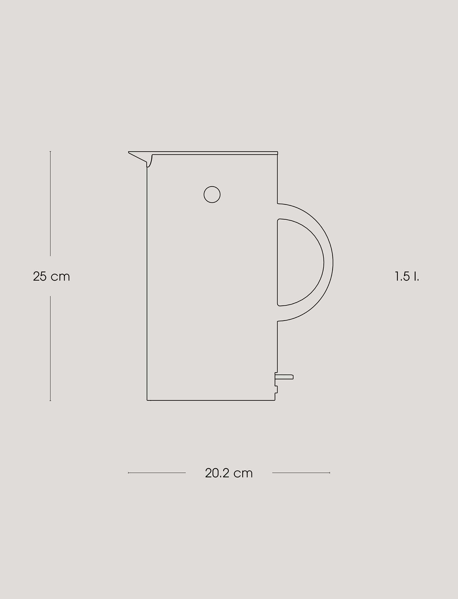 Stelton EM77 bouilloire électrique 1,5 L sans fil