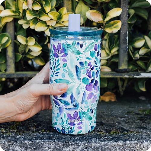 Quokka Mist Violet Bloms gobelet isotherme 720 ml silicone