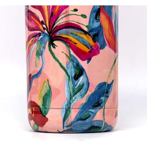 Quokka Solid Tropical Bloom bouteille isotherme 510 ml inox