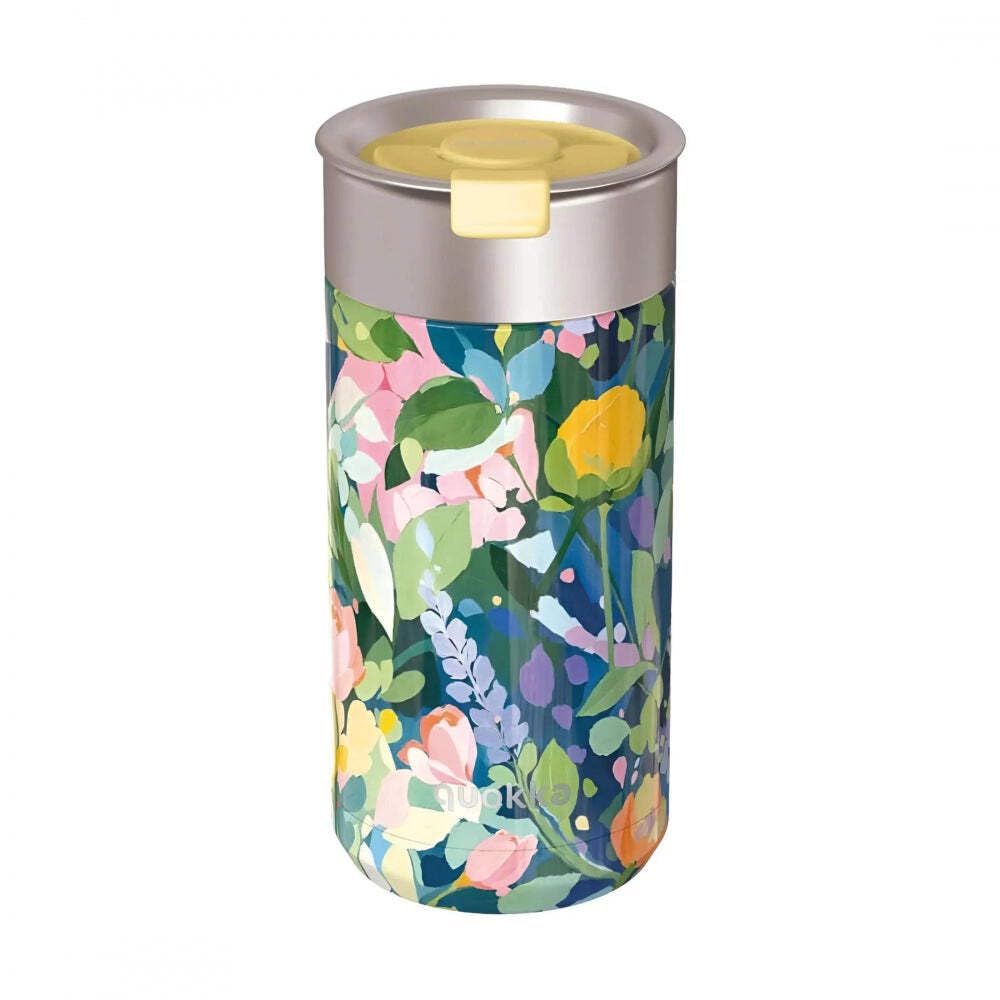 Quokka Boost Floral Party gobelet café 400 ml inox isotherme