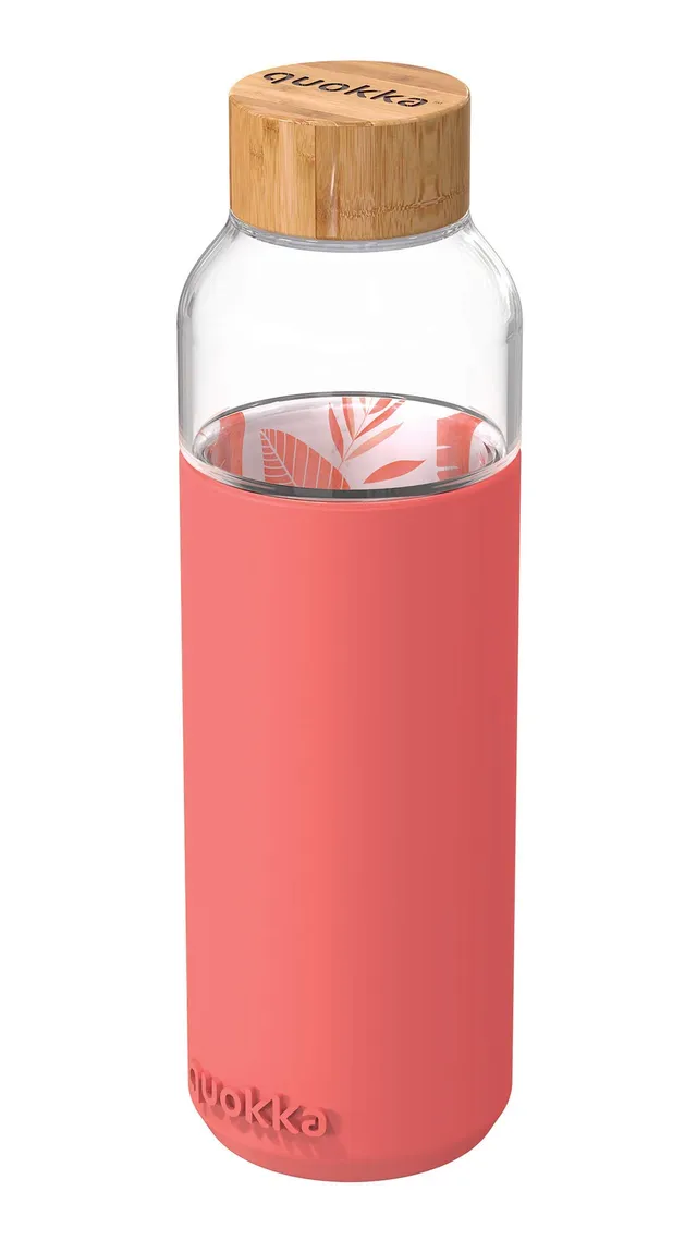 Quokka Flow bouteille verre 660 ml Inner Rose botanique