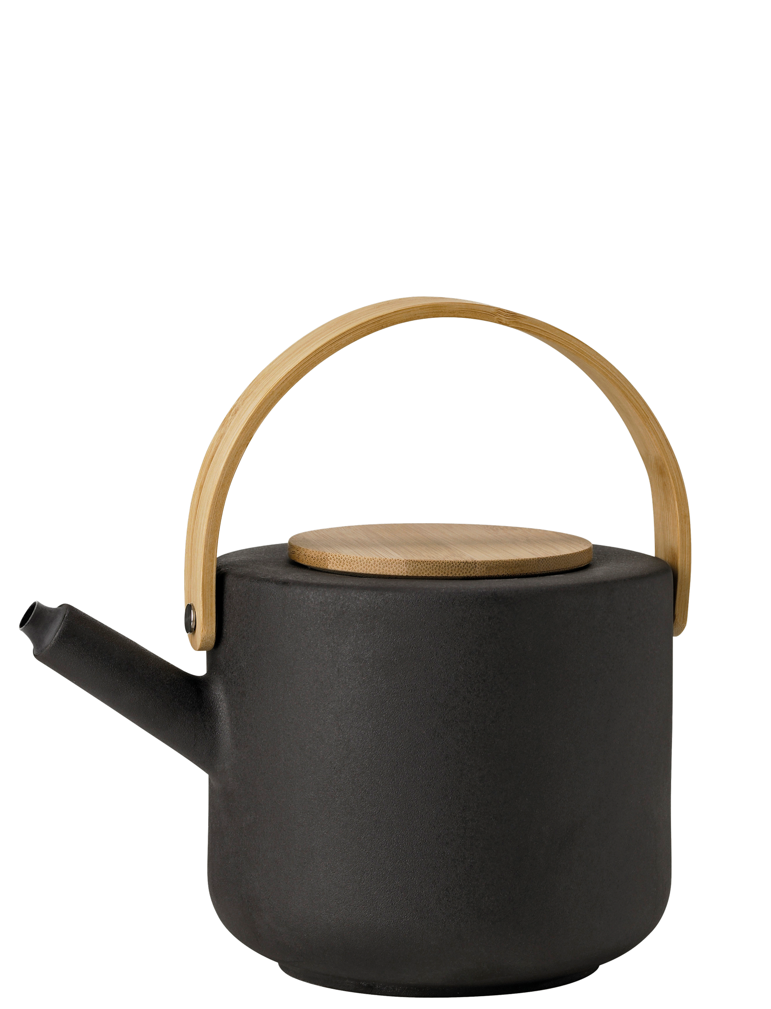 Stelton Theo théière 1,25 L grès noir bambou