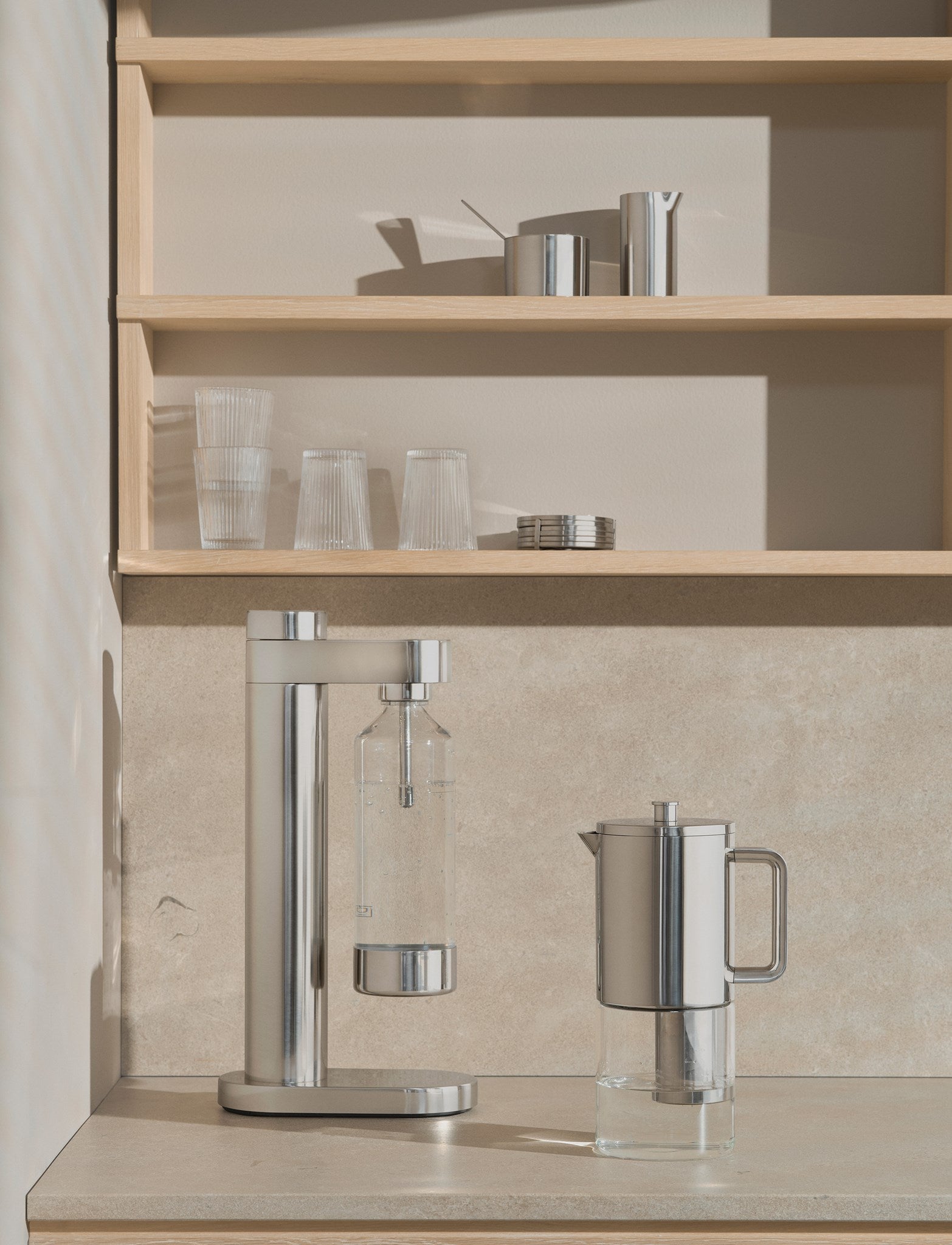 Stelton Brus carafe filtrante verre 1,6 L