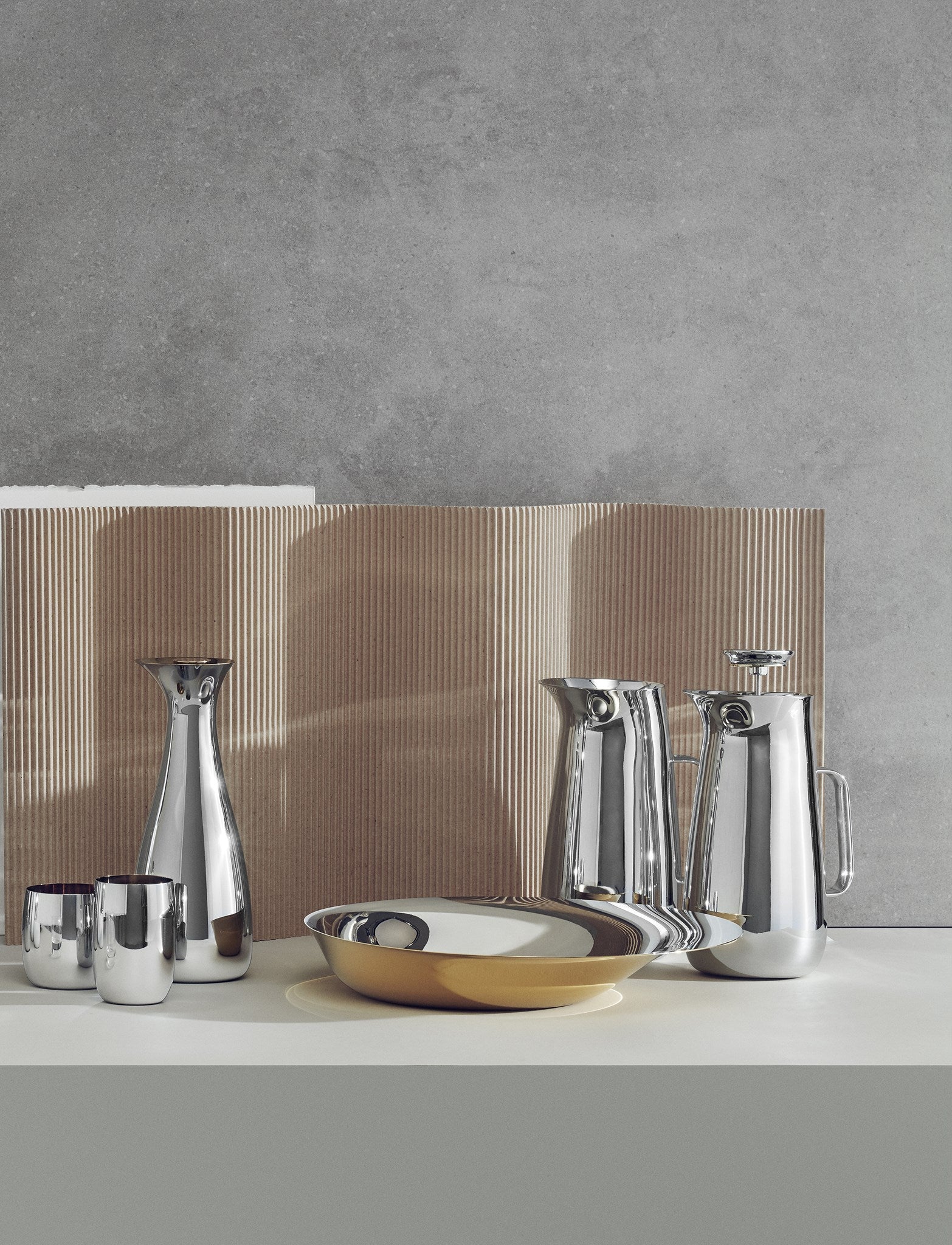 Stelton Norman Foster théière à piston 1 L inox isotherme