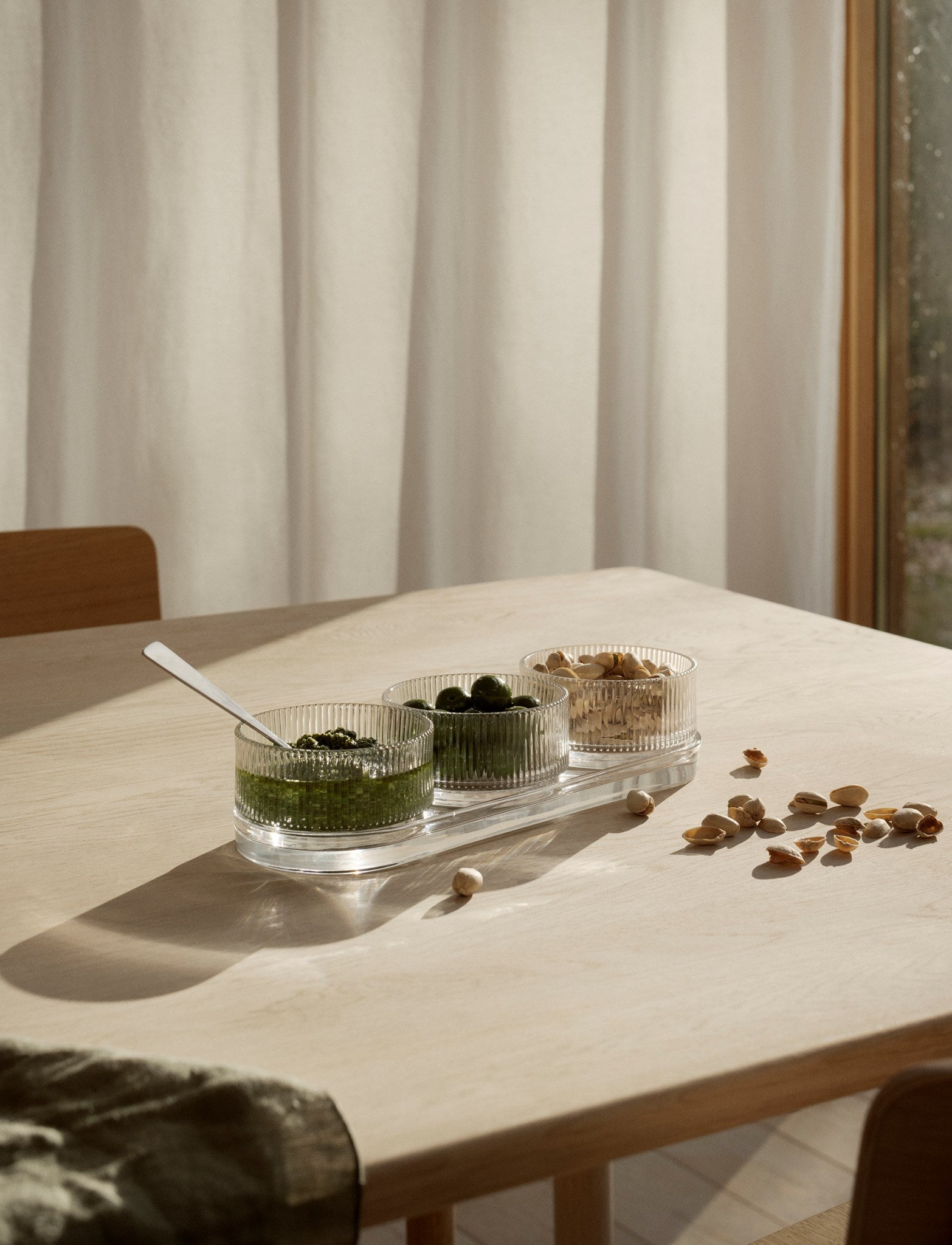 Stelton Pilastro service apéro 3 bols 10 cm + plat