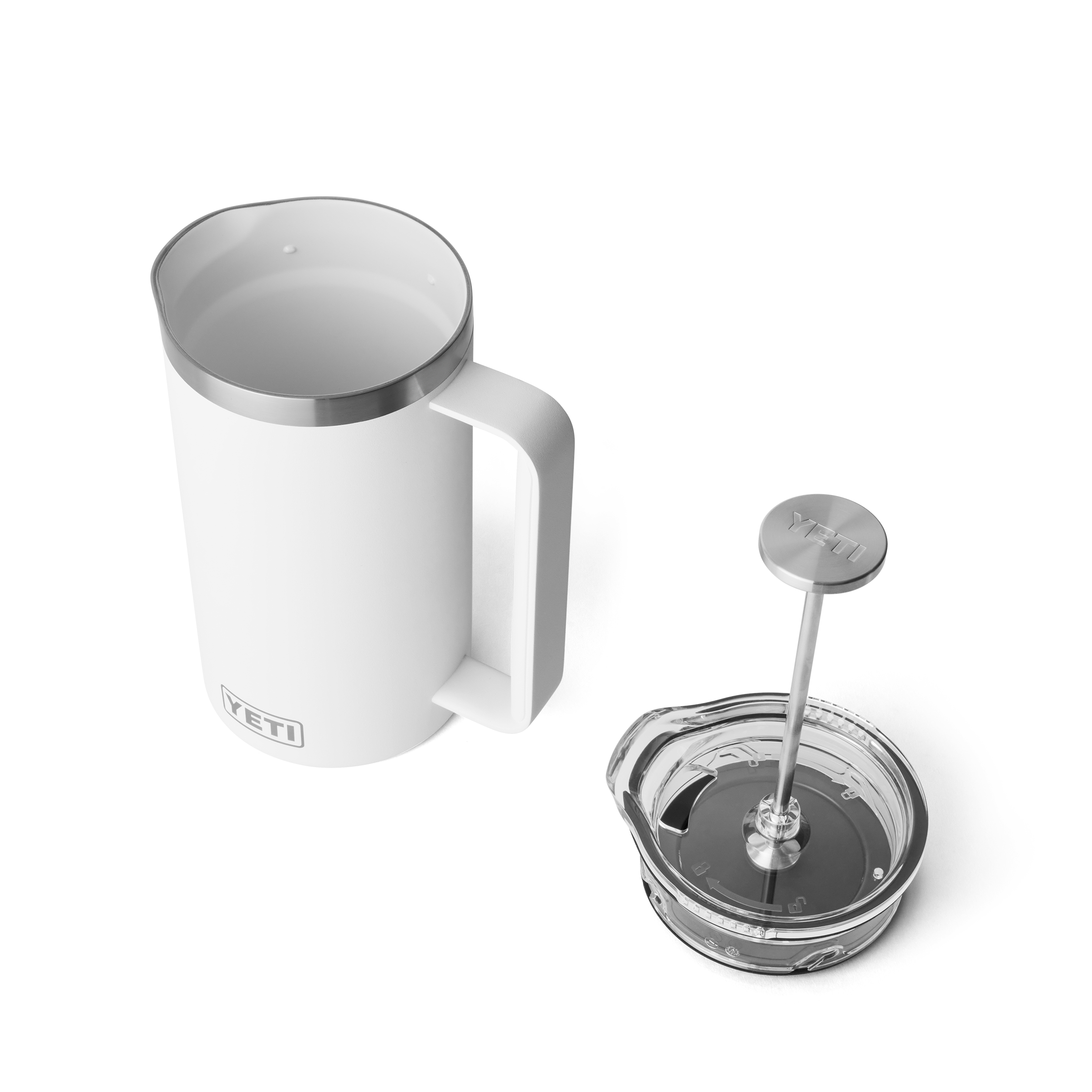 YETI Rambler cafetiere piston 1 L blanche isotherme
