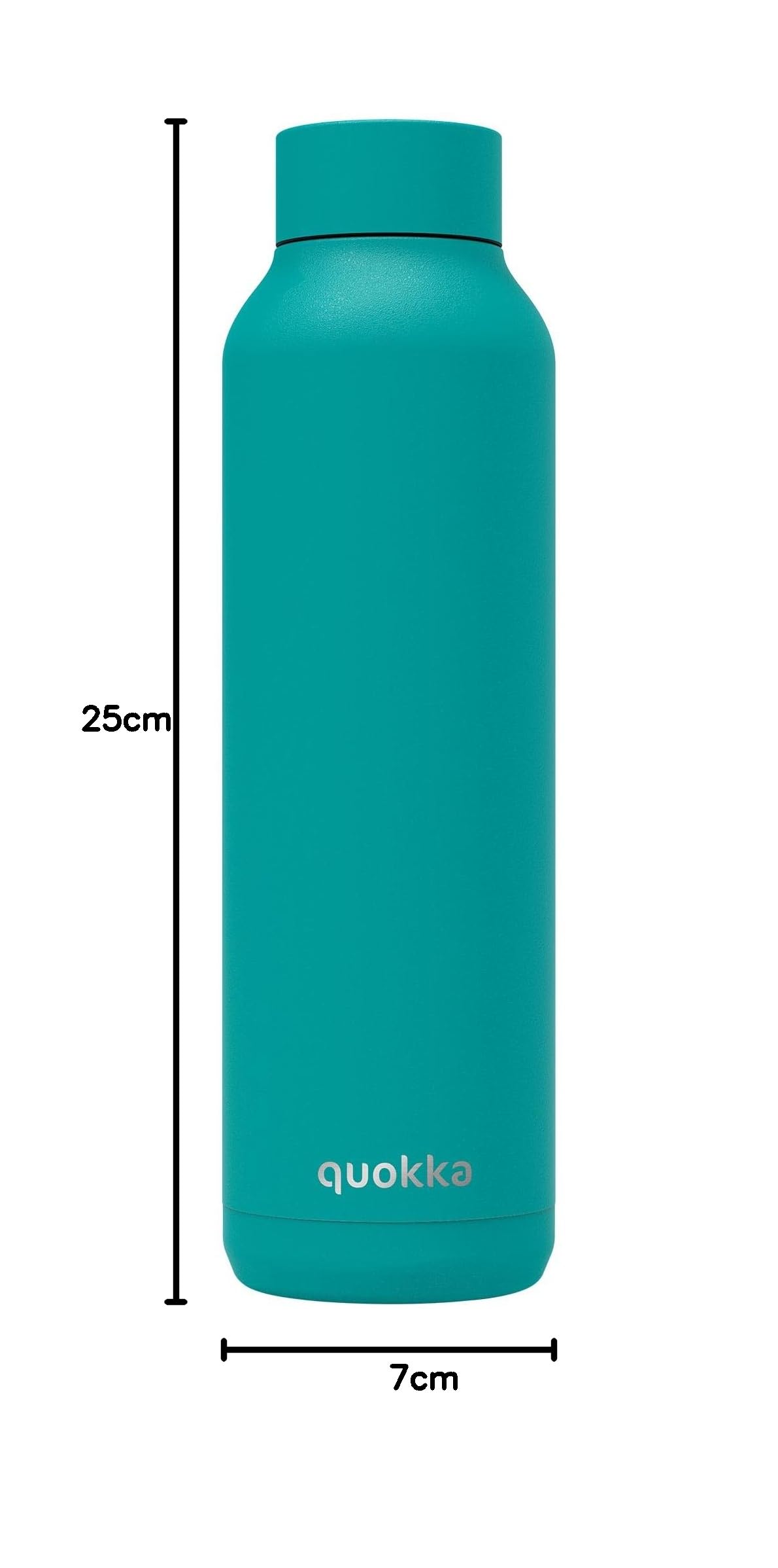Quokka Solid Bold Turquoise bouteille isotherme 630 ml