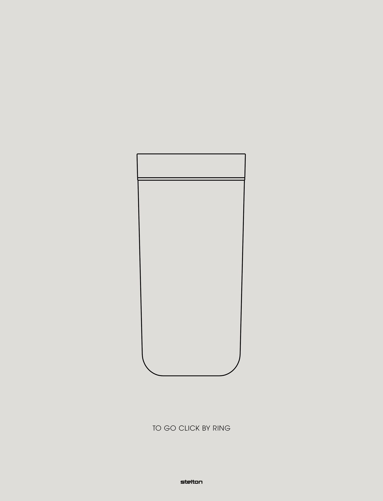 Stelton To Go Click mug isotherme 400 ml inox