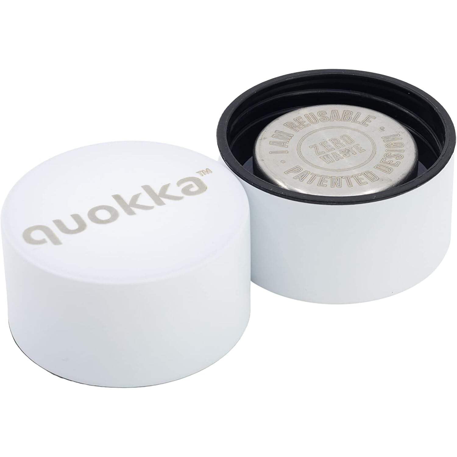 Quokka Solid White 850 ml bouteille isotherme inox grand format