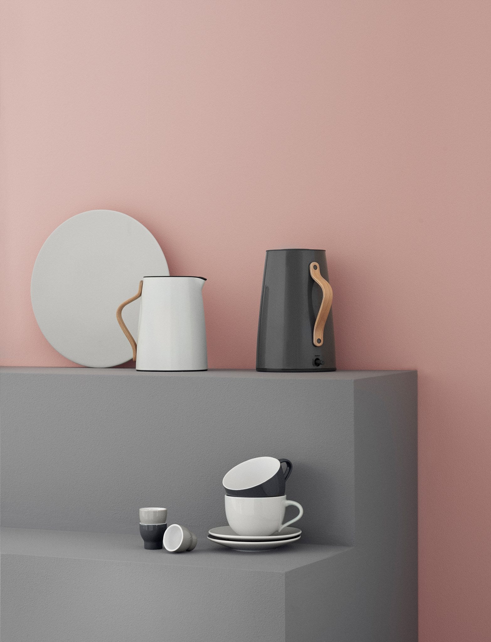 Stelton Emma bouilloire électrique 1,2 L gris hêtre