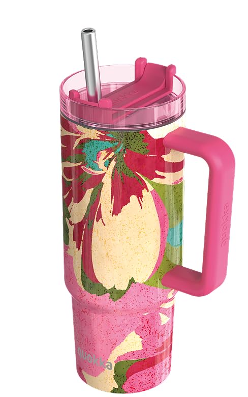 Quokka Stream Flambé Rose L mug isotherme 950 ml inox