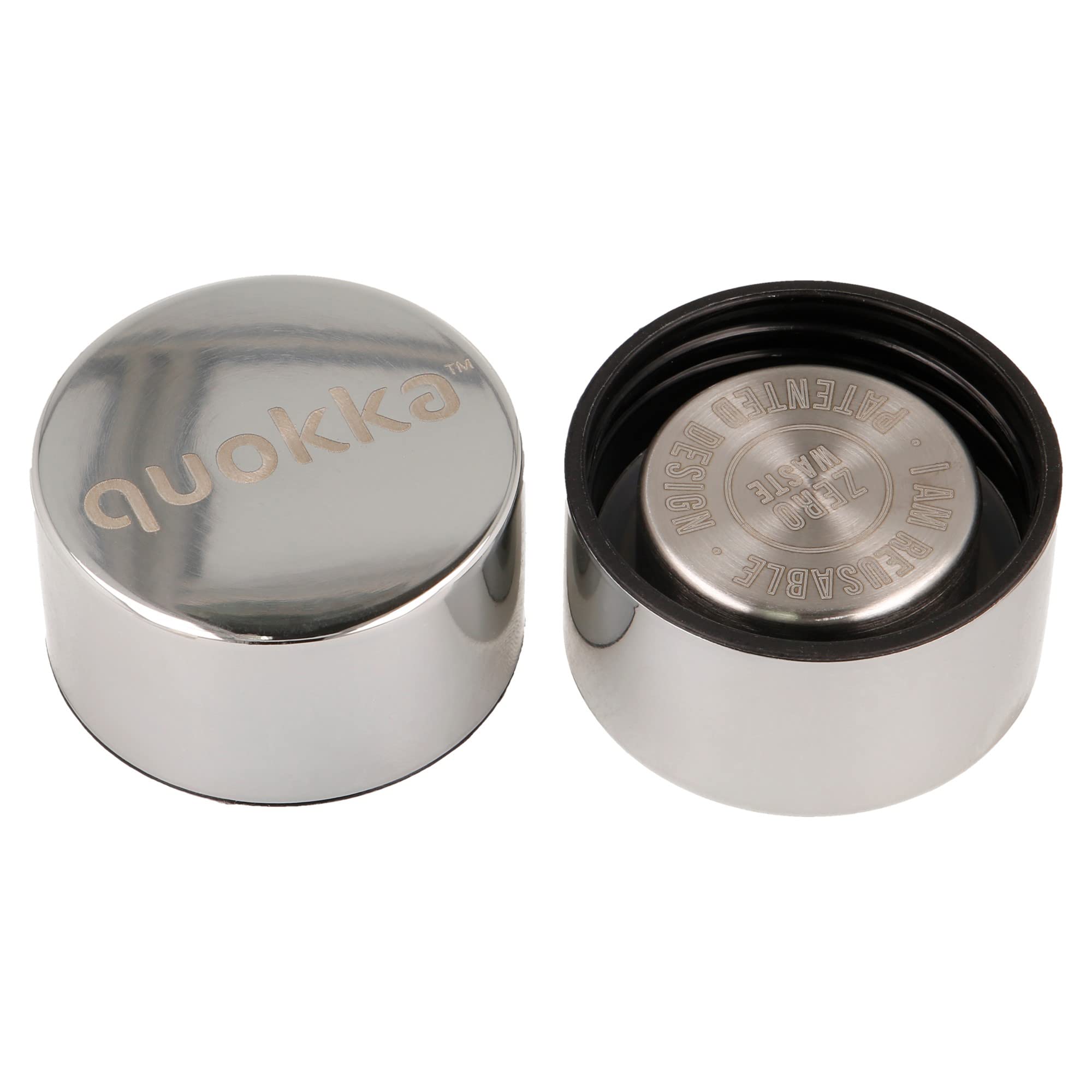 Quokka Solid Sleek Silver bouteille isotherme 630 ml