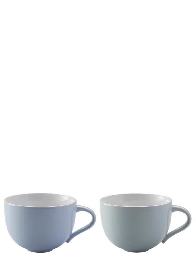 Stelton Emma tasse grès bleu 350 ml lot 2 cappuccino