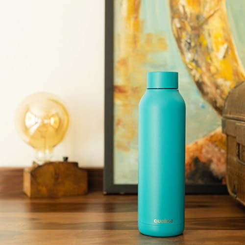 Quokka Solid Bold Turquoise bouteille isotherme 630 ml
