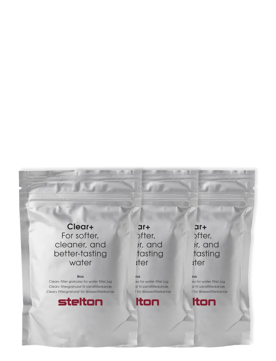 Stelton Brus Clear+ granulés filtrants lot 3 anti-calcaire