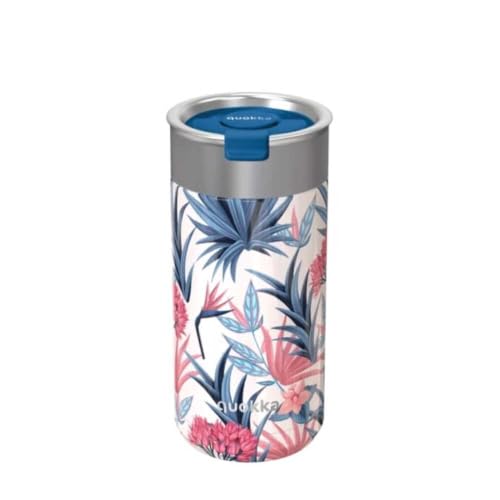 Quokka Boost gobelet isotherme Blue Garden 400 ml infuseur thé