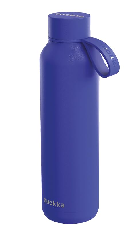 Quokka Solid Strap Dusk Blue gourde isotherme 630 ml