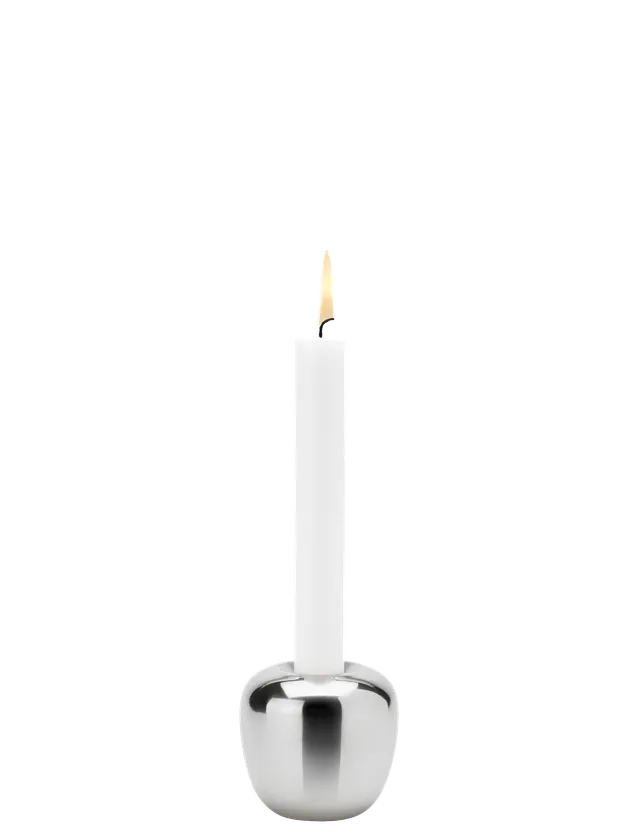 Stelton Ora bougeoir acier 6,5 cm chauffe-plat