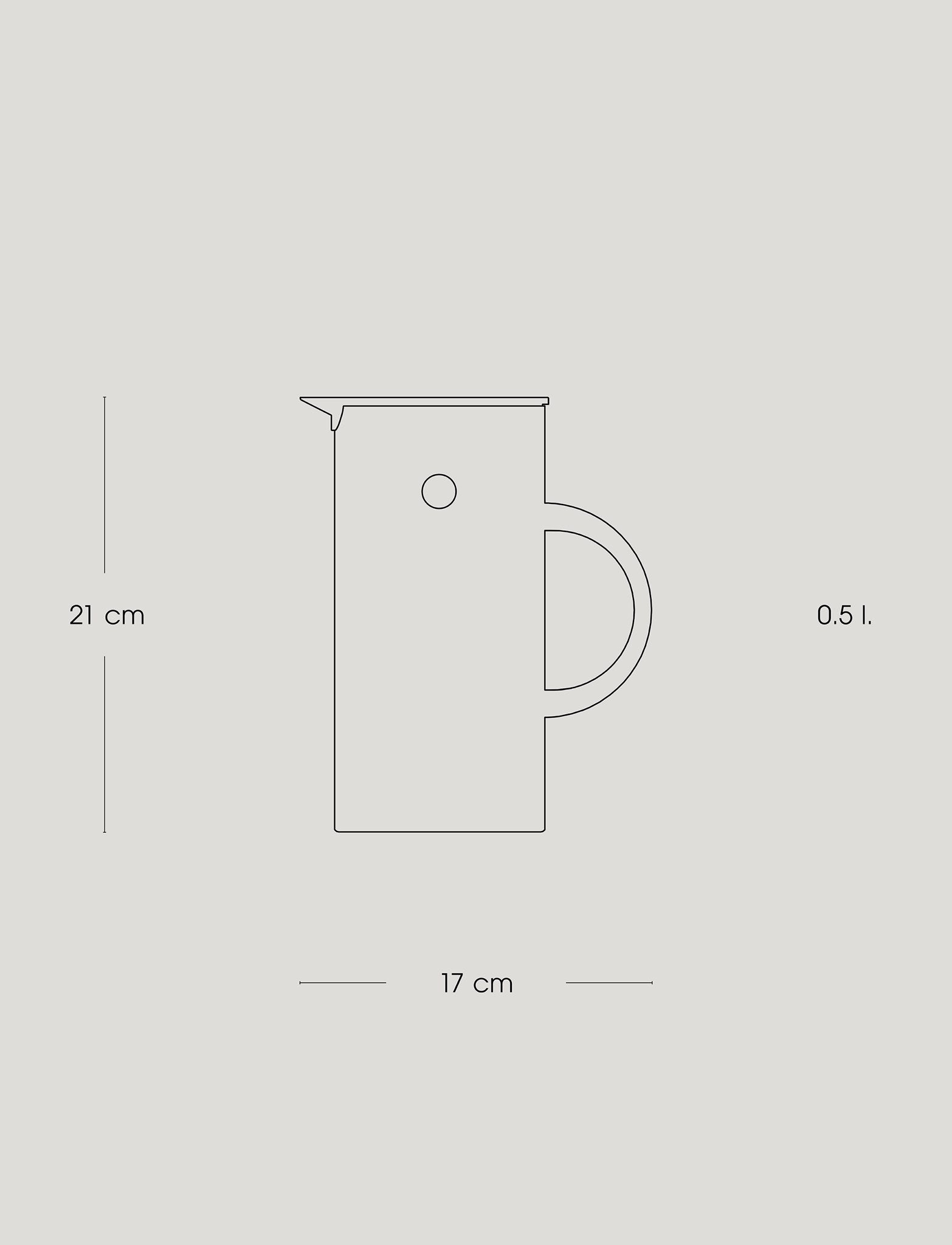 Stelton EM77 Verseuse isotherme 0,5 L bouchon voyage