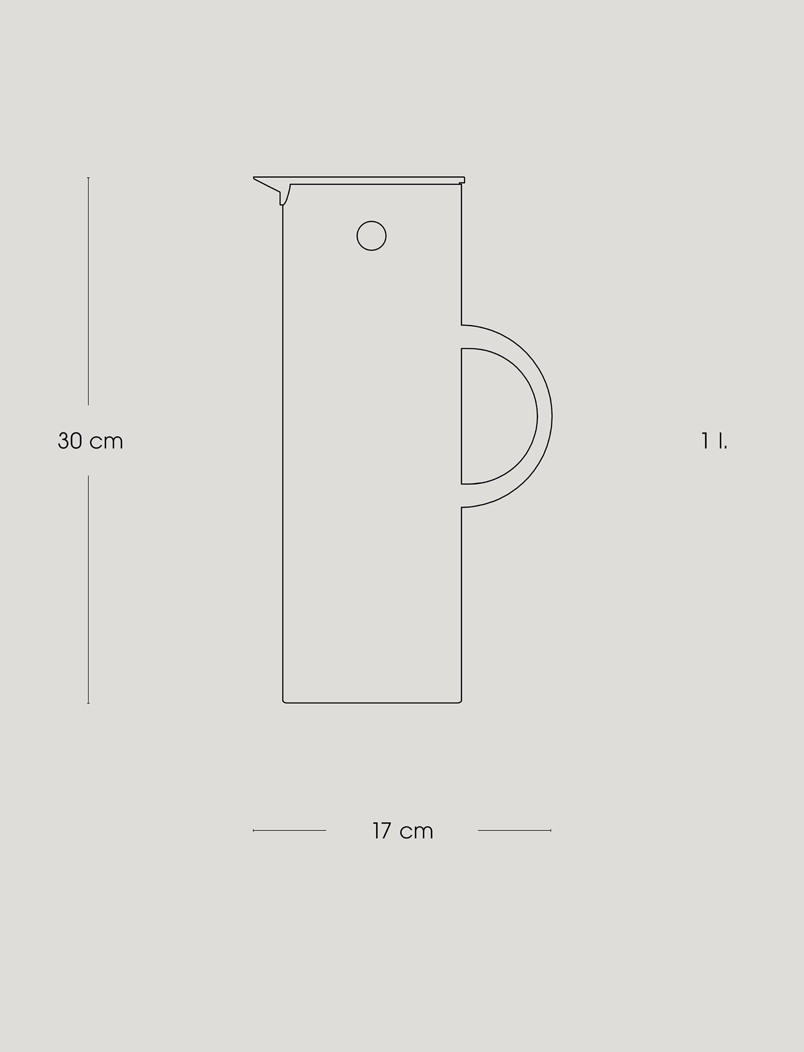 Stelton EM77 carafe isotherme 1000 ml 1 L bouchon verseur