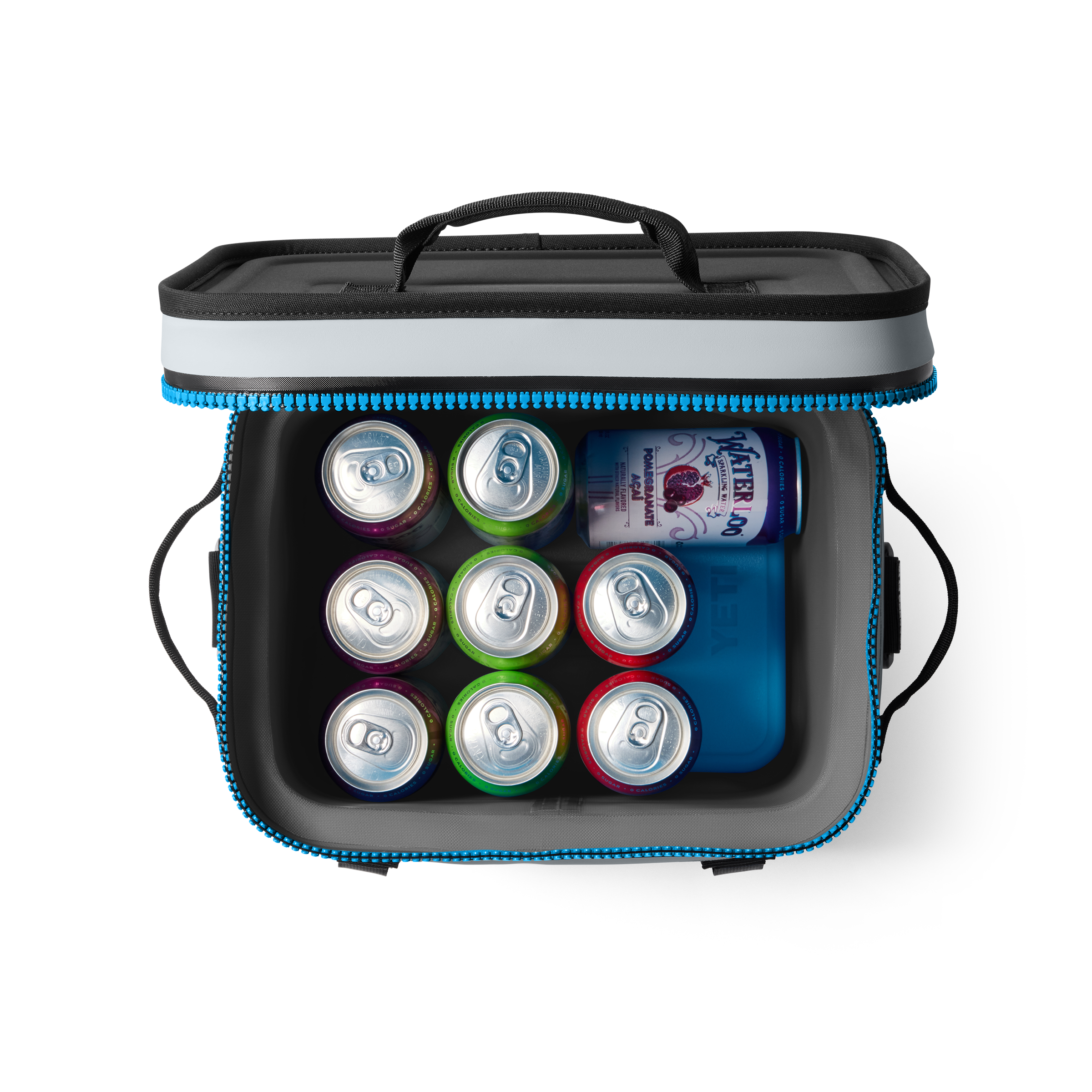 YETI Hopper Flip 12 sac isotherme Fog Grey Blue 24 canettes