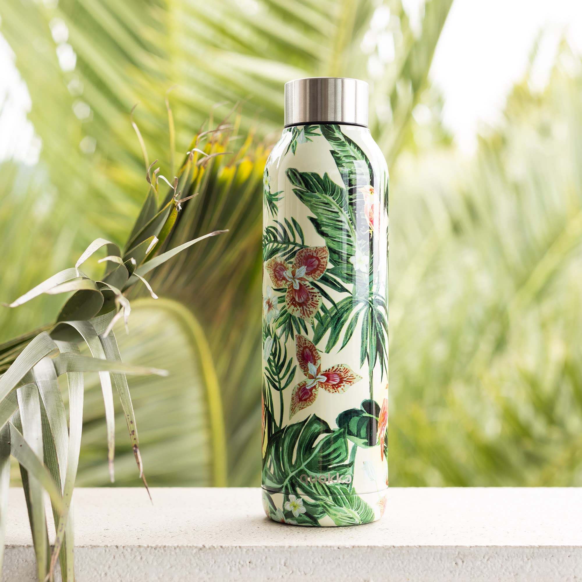 Quokka Solid bouteille isotherme Jungle Flora 630 ml