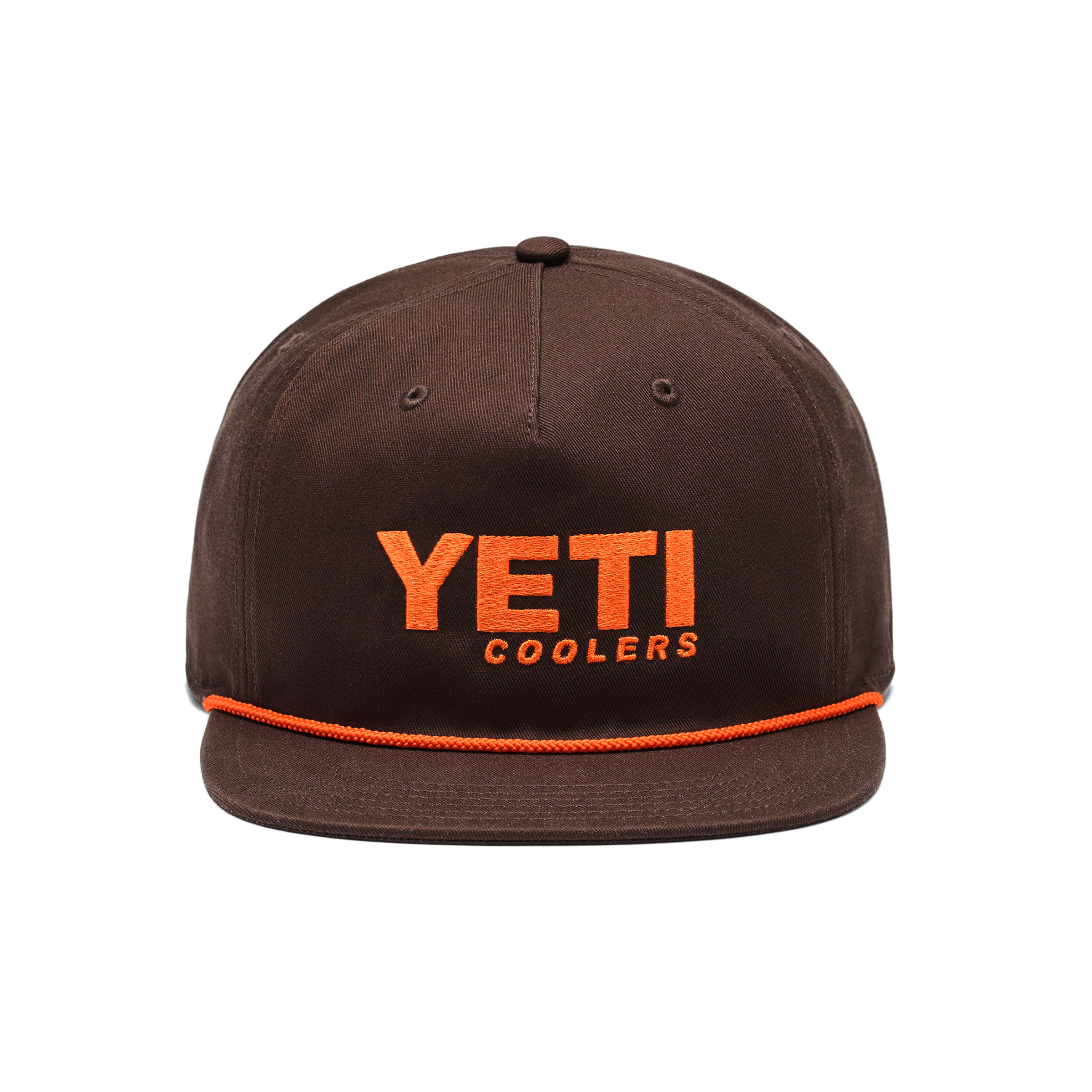 YETI Flat Brim Rope Hat casquette marron snapback