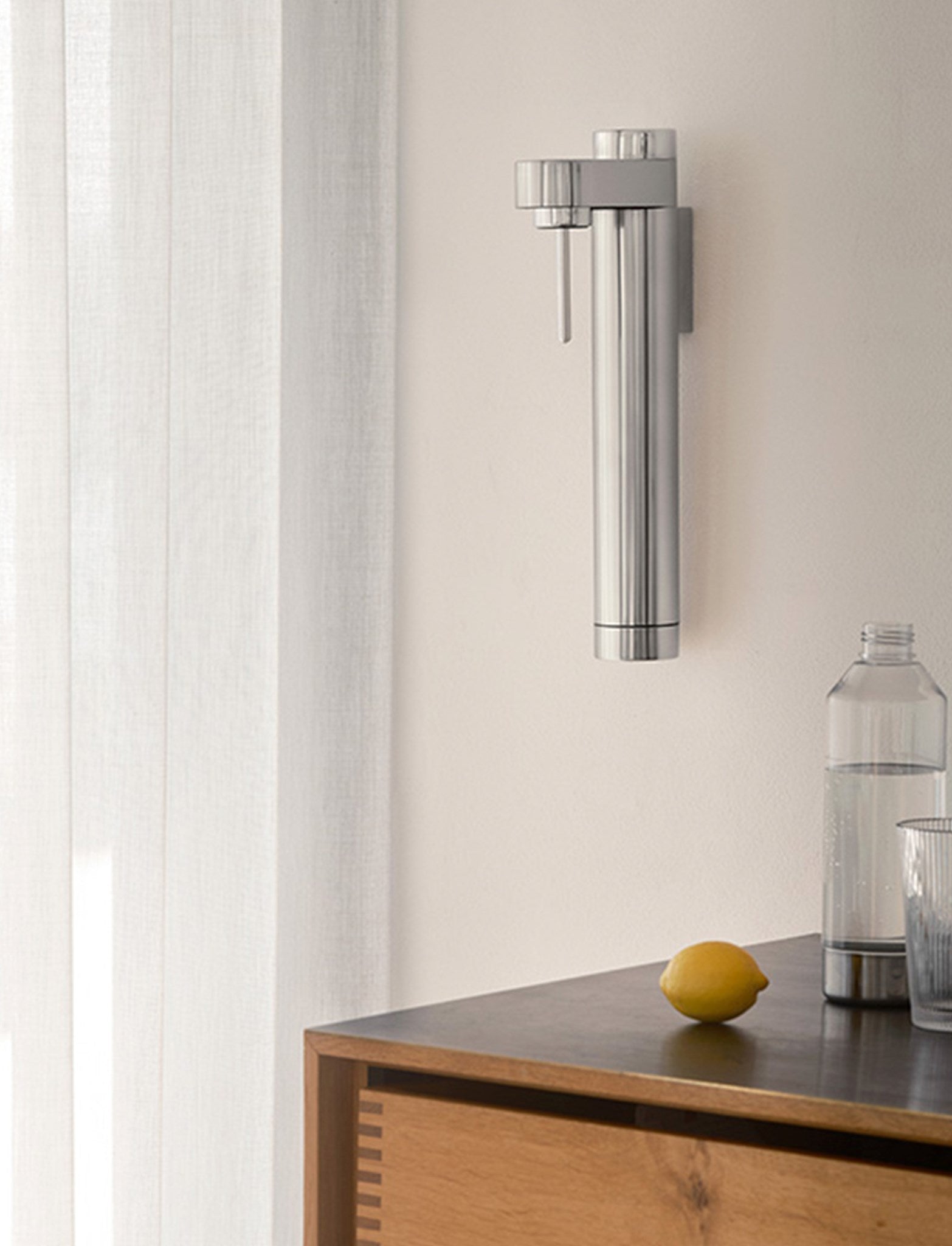 Stelton Brus machine eau gazeuse murale inox