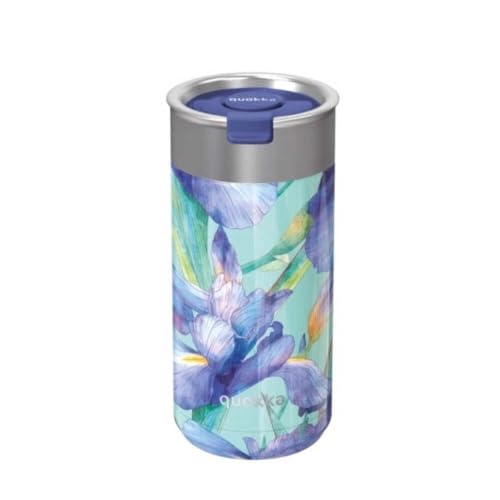 Quokka Boost tasse isotherme Blue Irises 400 ml infuseur
