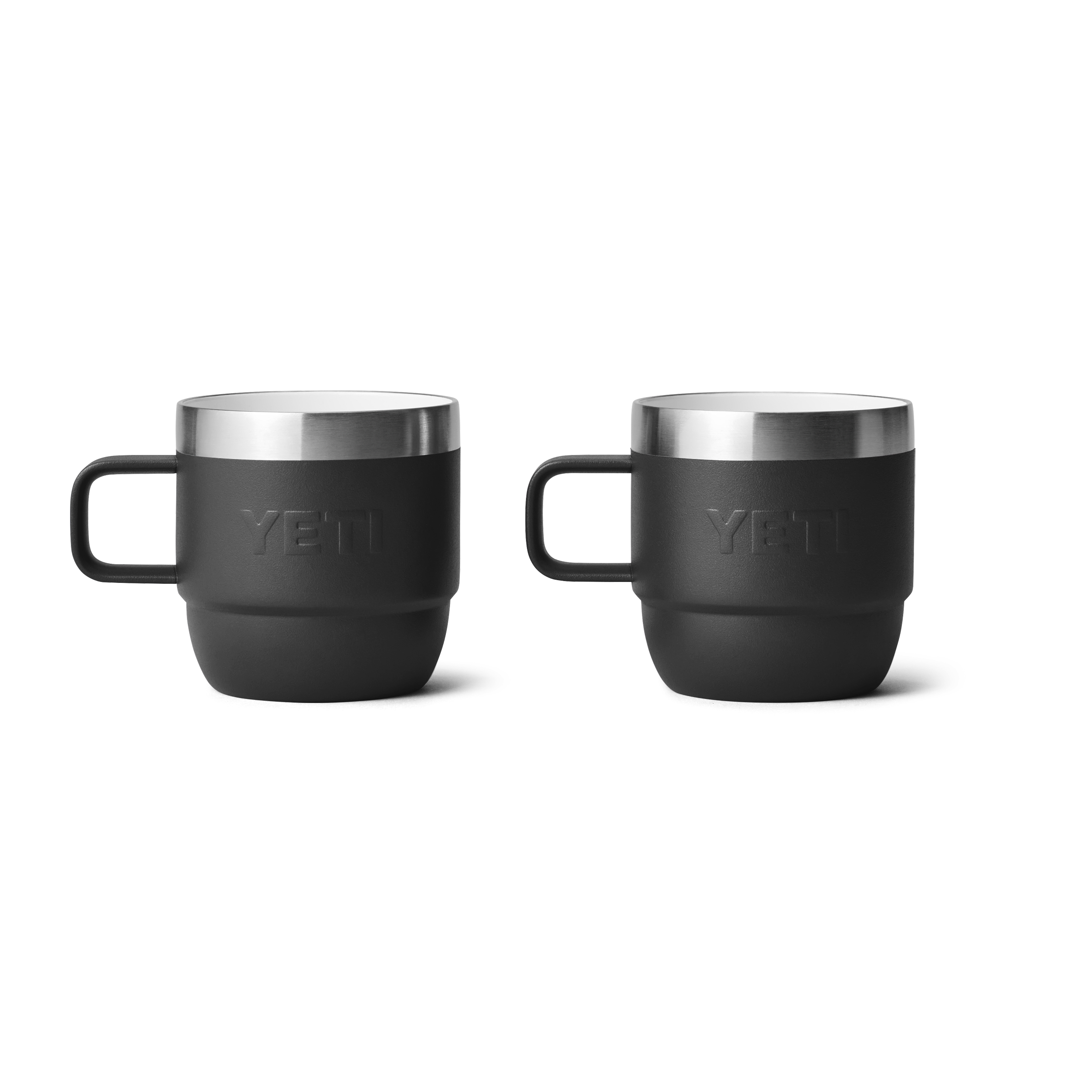 YETI Rambler 6 oz (177 ml) mug noir lot de 2 empilable