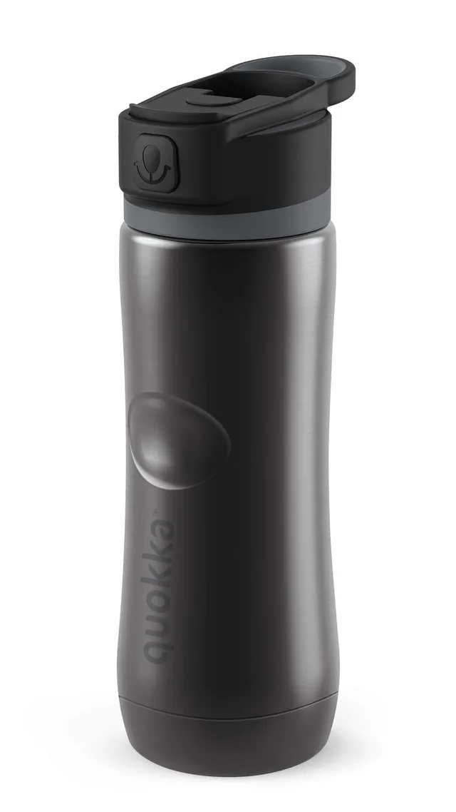 Quokka Spring Ebony bouteille isotherme 600 ml inox