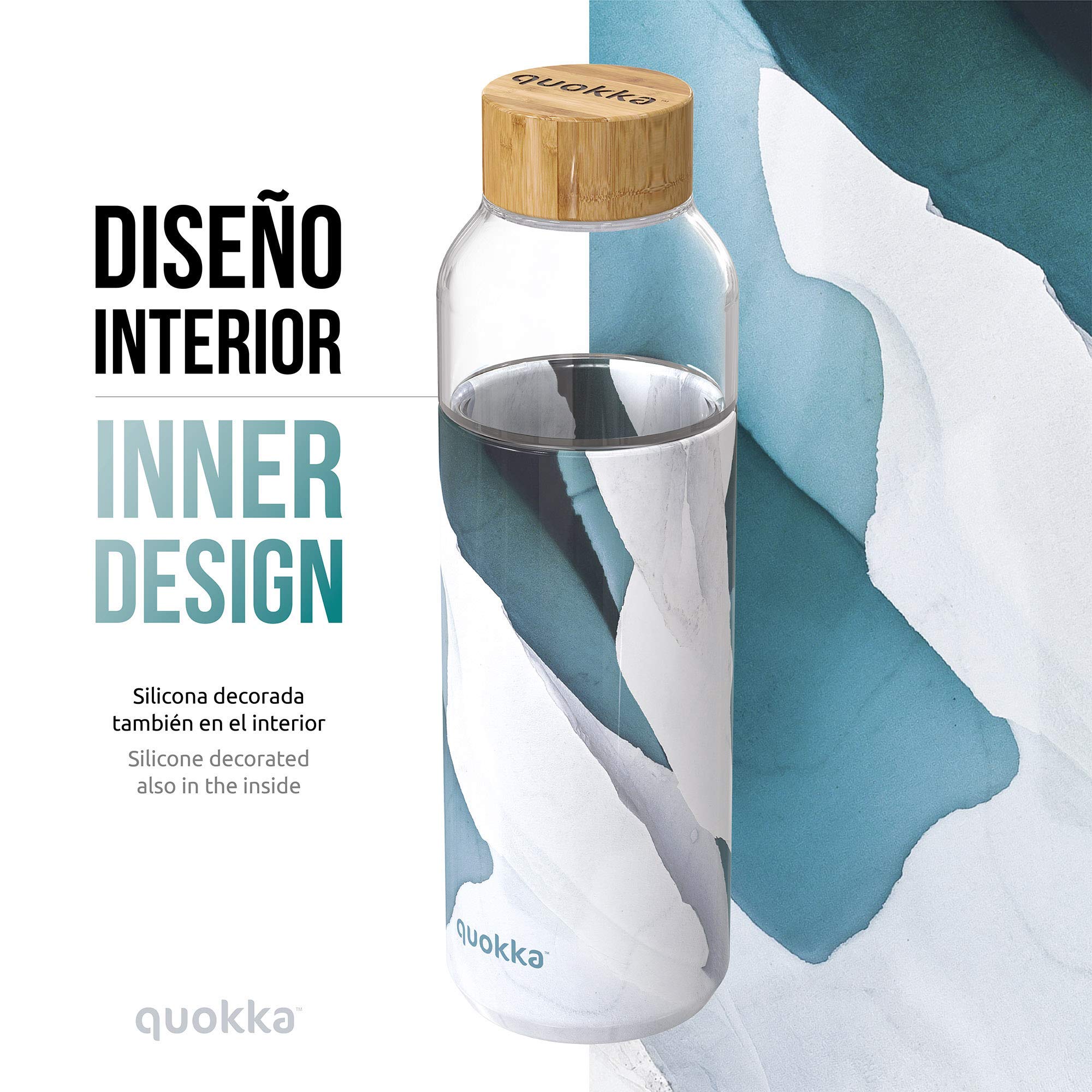 Quokka Flow bouteille verre 660 ml Iceberg blanc