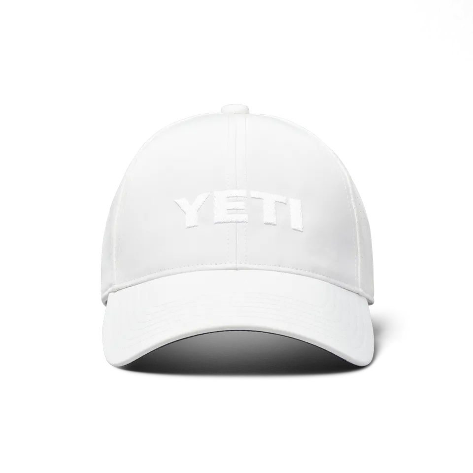 YETI Logo Structured Performance casquette blanche