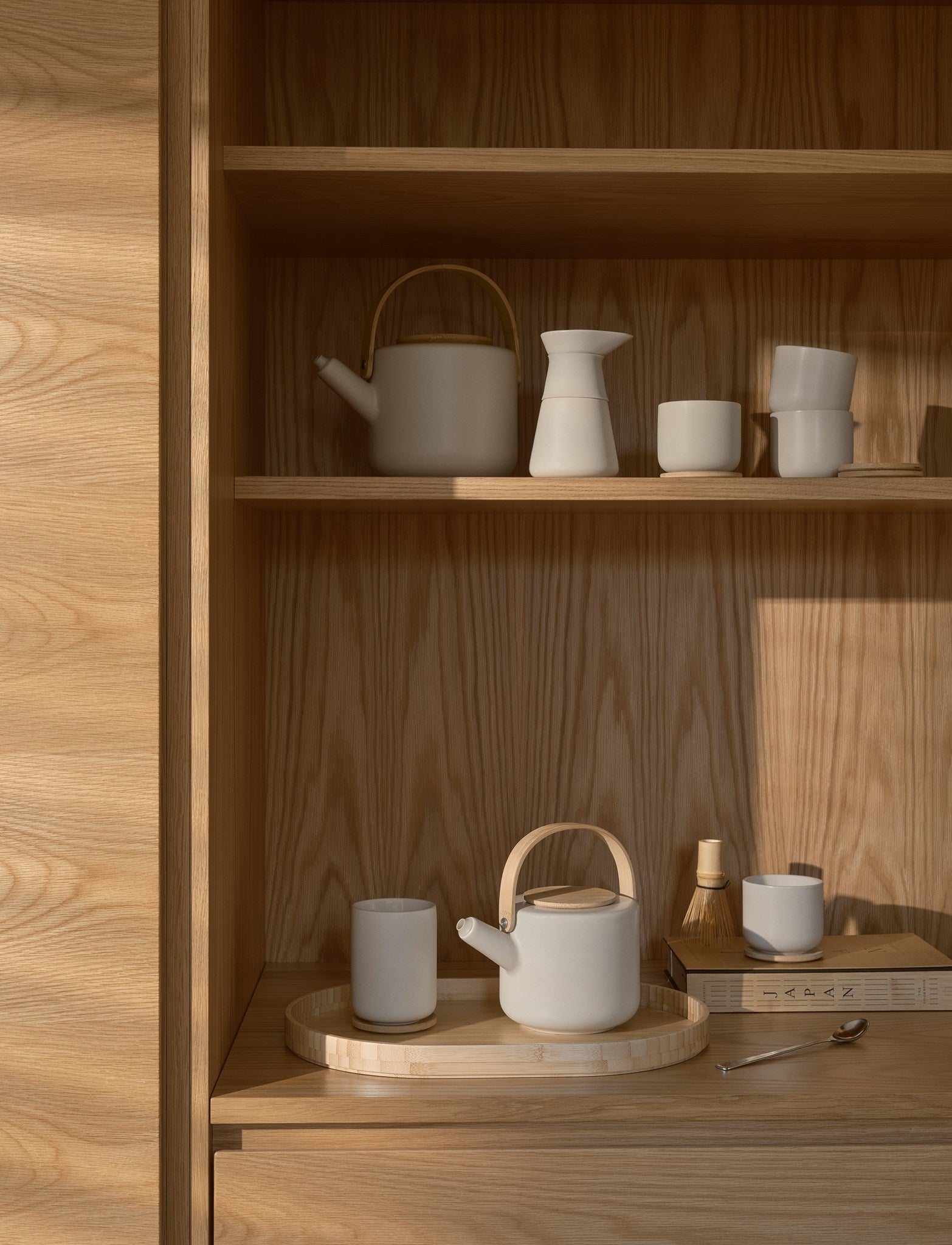 Stelton Theo tasse thermo 250 ml avec sous-verre bambou