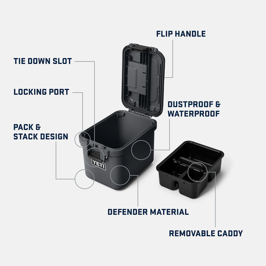YETI LoadOut GoBox 15 boîte étanche charcoal