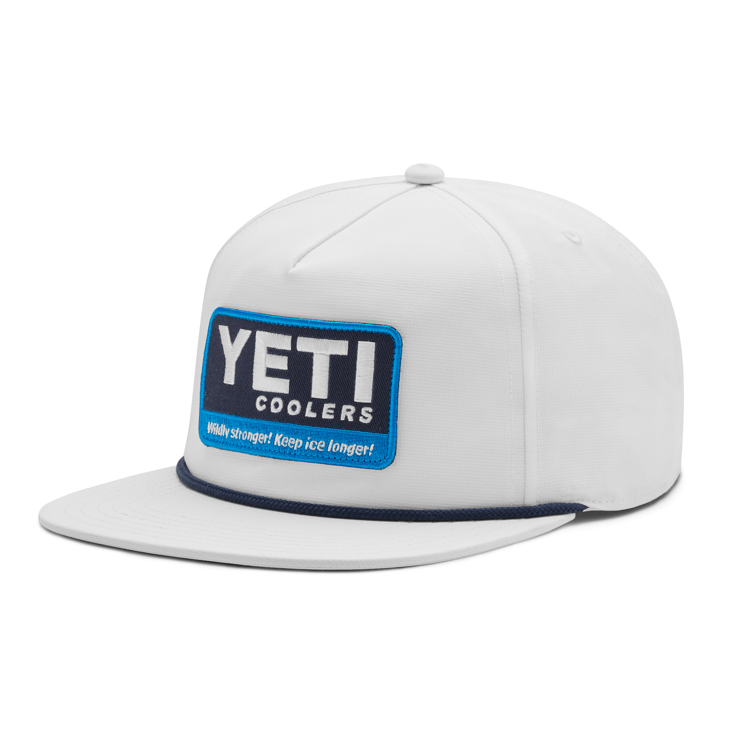 YETI Coolers casquette Flat Brim Rope blanche coton
