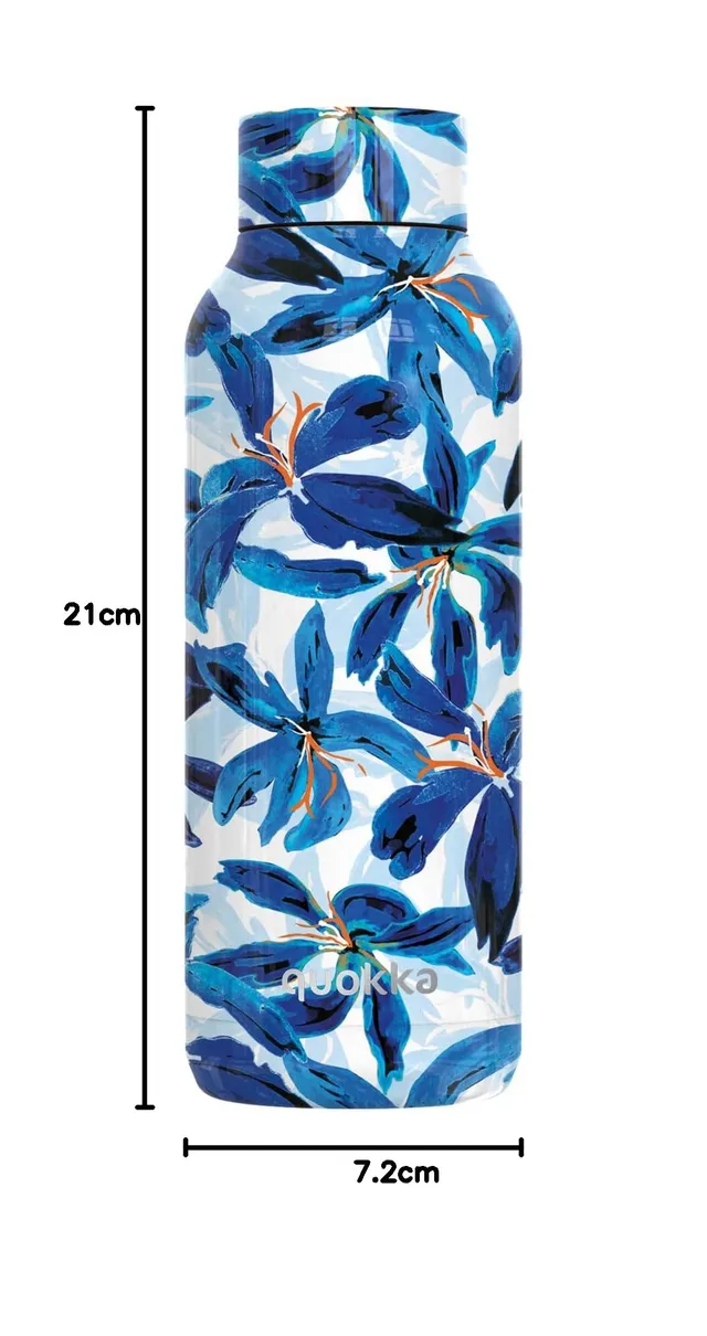 Quokka Solid Blue Hibiscus 510 ml gourde isotherme inox