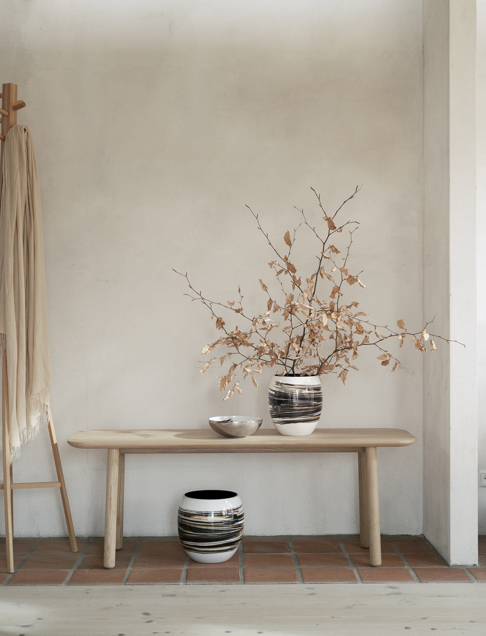 Stelton Stockholm Lignum vase H 21,2 cm motif bois
