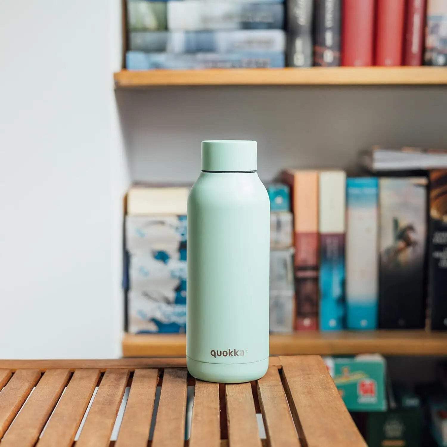 Quokka Solid Mint 510 ml bouteille isotherme inox nomade