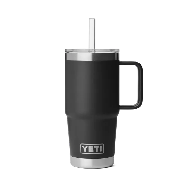 YETI Rambler mug isotherme paille noir 739 ml
