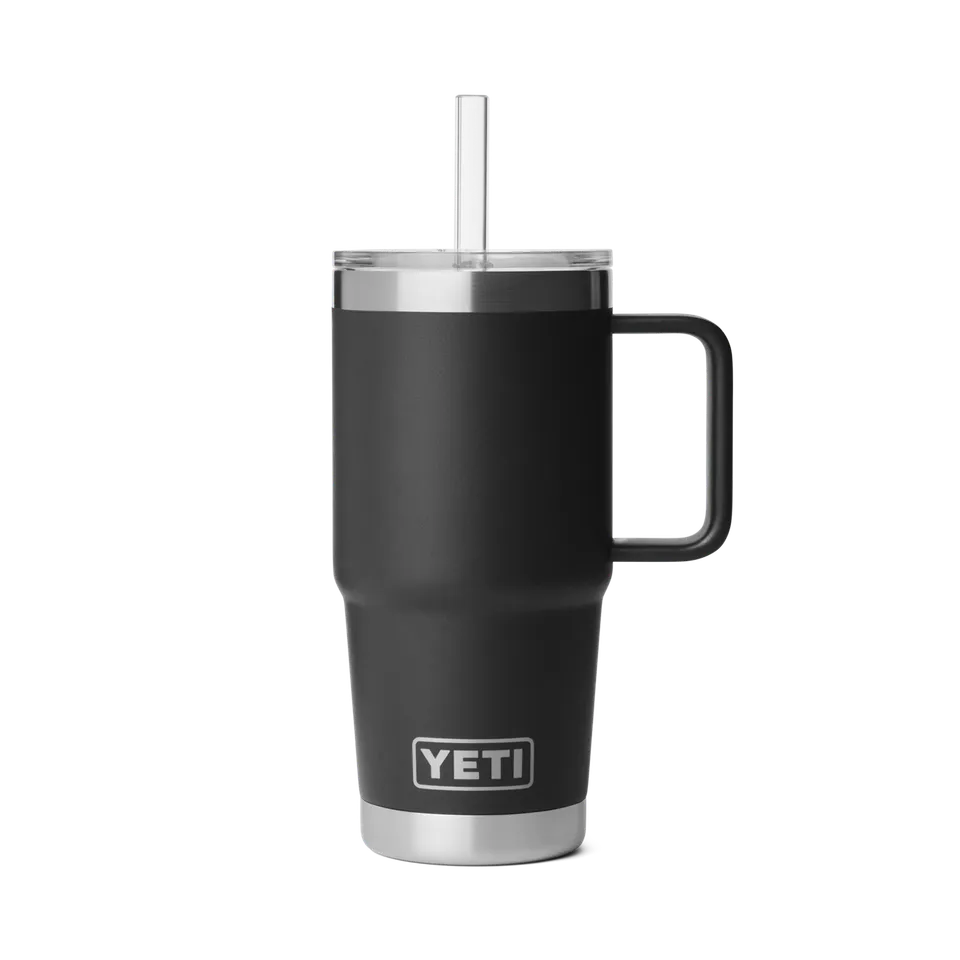 YETI Rambler mug isotherme paille noir 739 ml