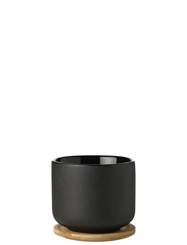 Stelton Theo tasse grès 20 cl + sous-verre