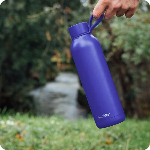 Quokka Solid Strap Dusk Blue gourde isotherme 630 ml