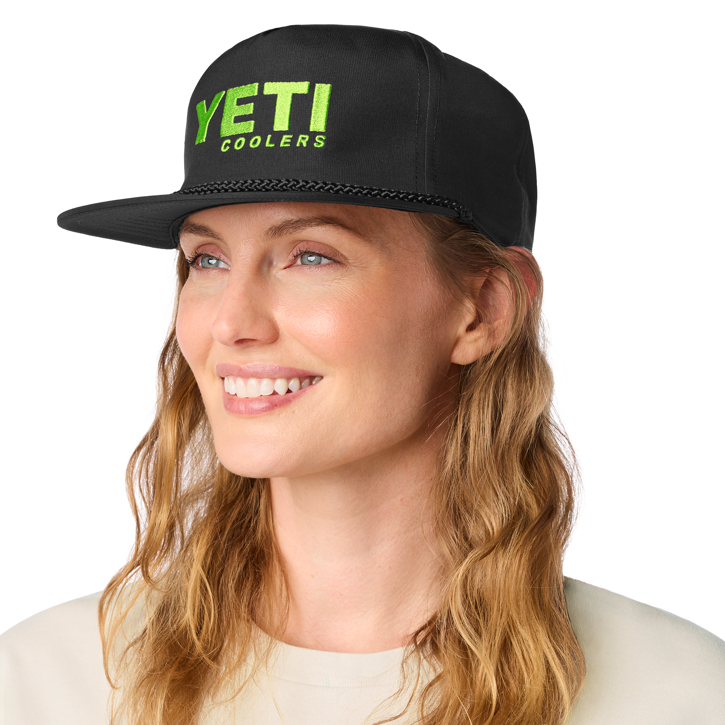 YETI Flat Brim Rope Hat casquette verte